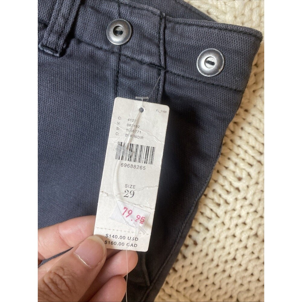 NWT Anthropologie Pilcro Pants Womens Size 29 Gray Slouchy Chino High Rise - Picture 5 of 8